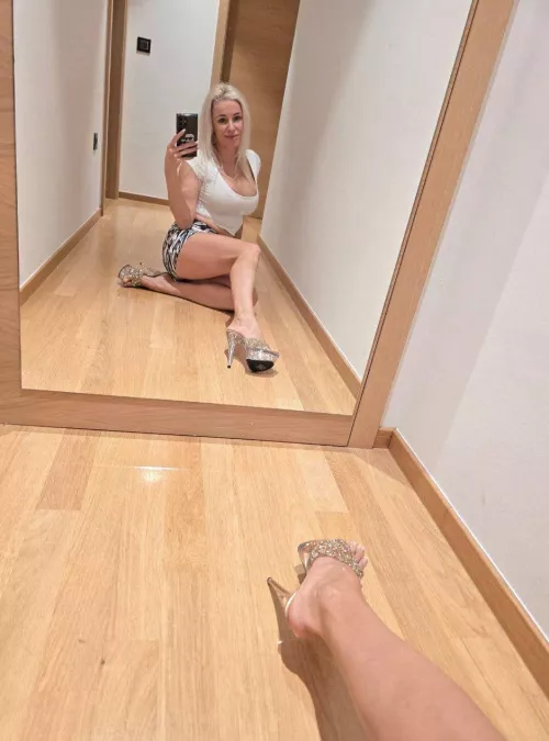 You already I’m up to no good in these heels 