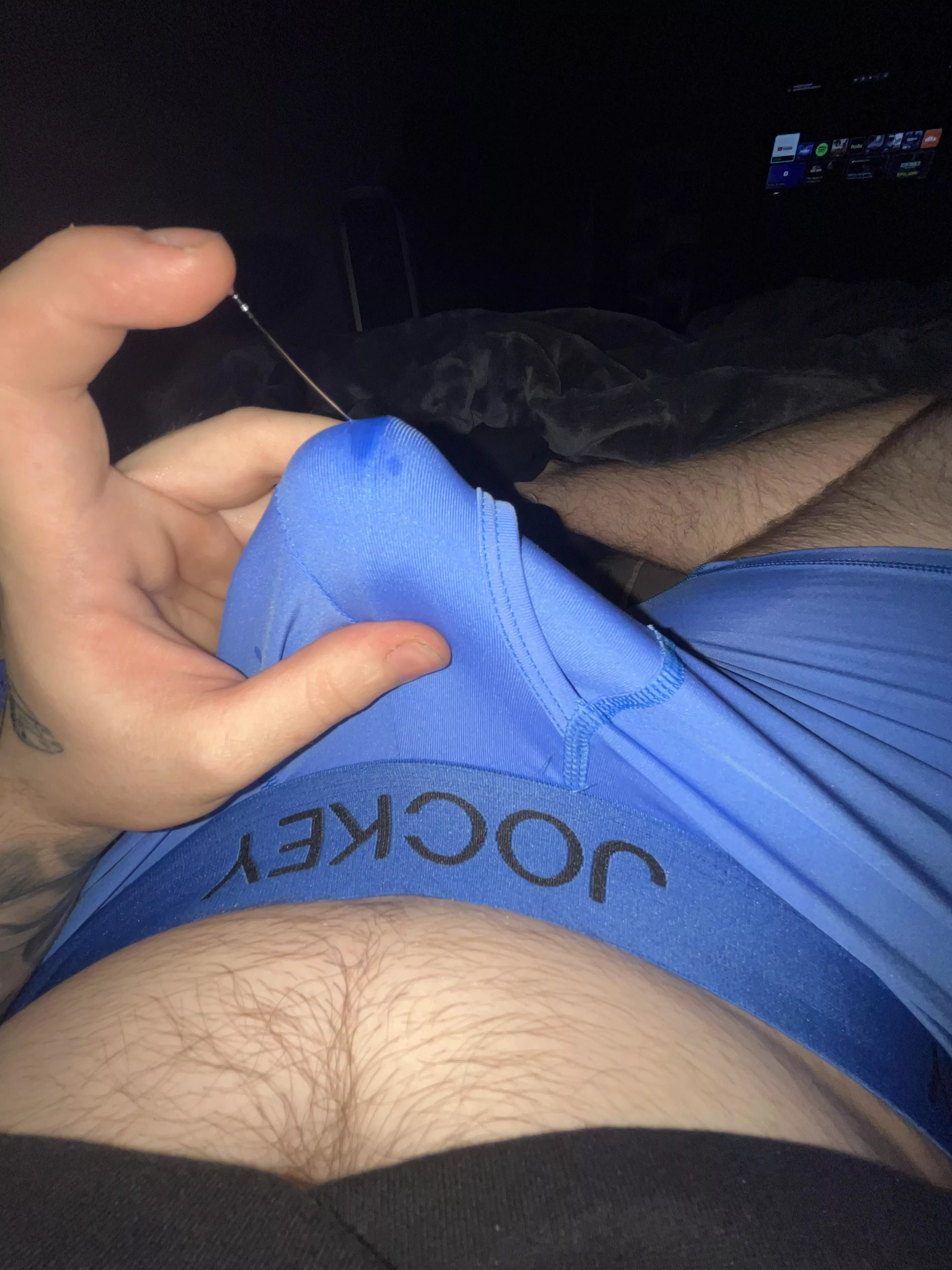 18(M4F) Leaking through my boxers