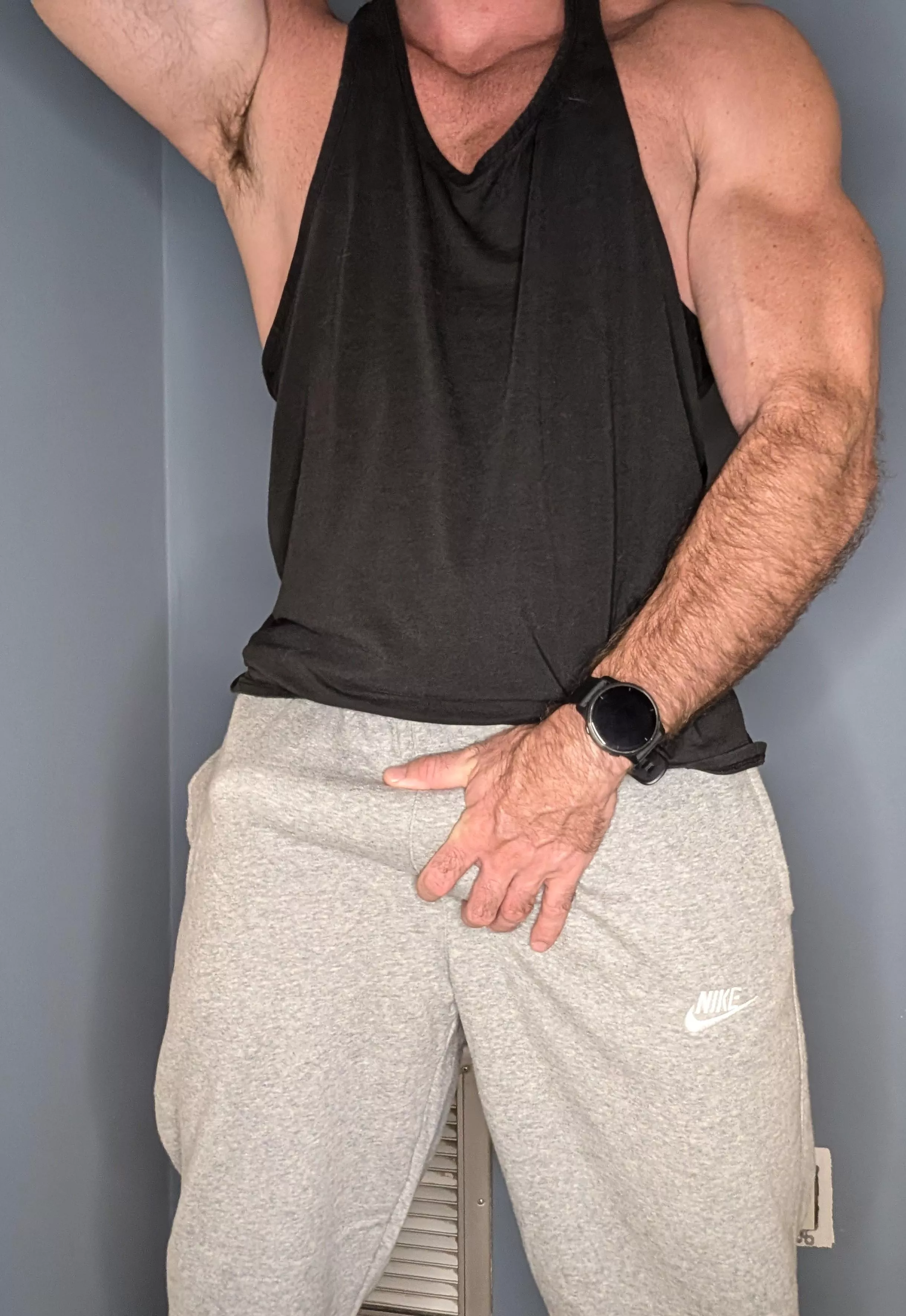 Grey sweatpants season