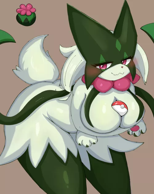 Her unique way to keep her pokeball safe (hizakatamaru)