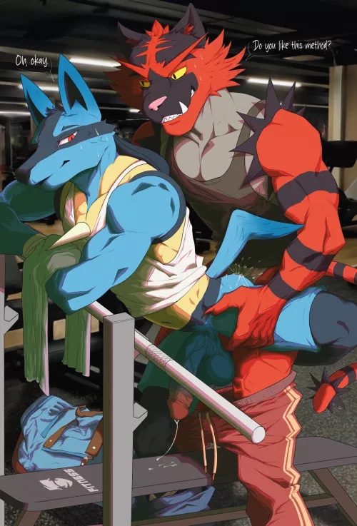 Incineroar Fucks Lucario 🔞 Gay Pokemon Porn NSFW Gay Sex Male_only Anthro Male Buff Muscular Male r/GayFurryPorn1 💦 (Art created by 