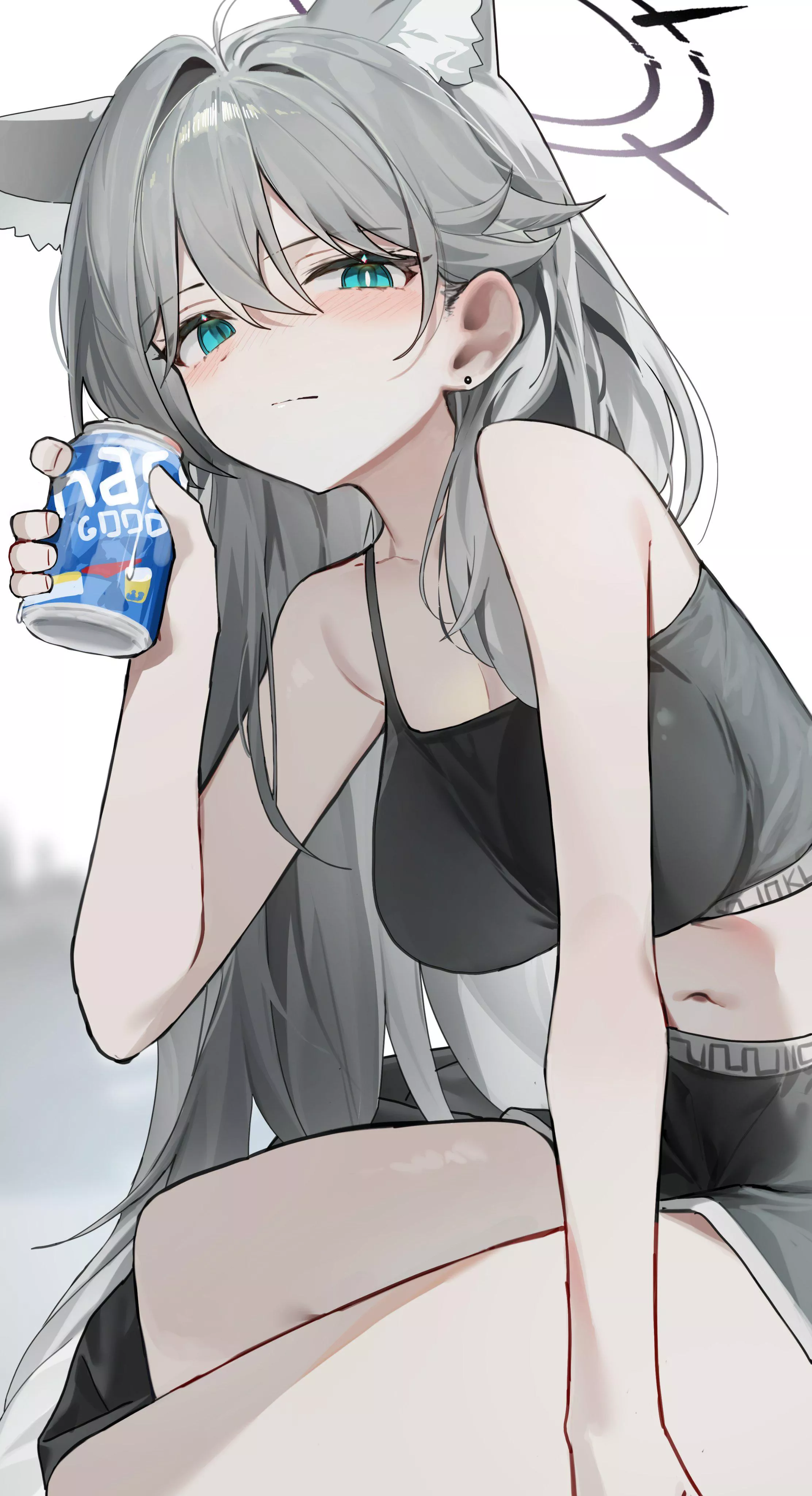 Kuroko cracking open a cold one 