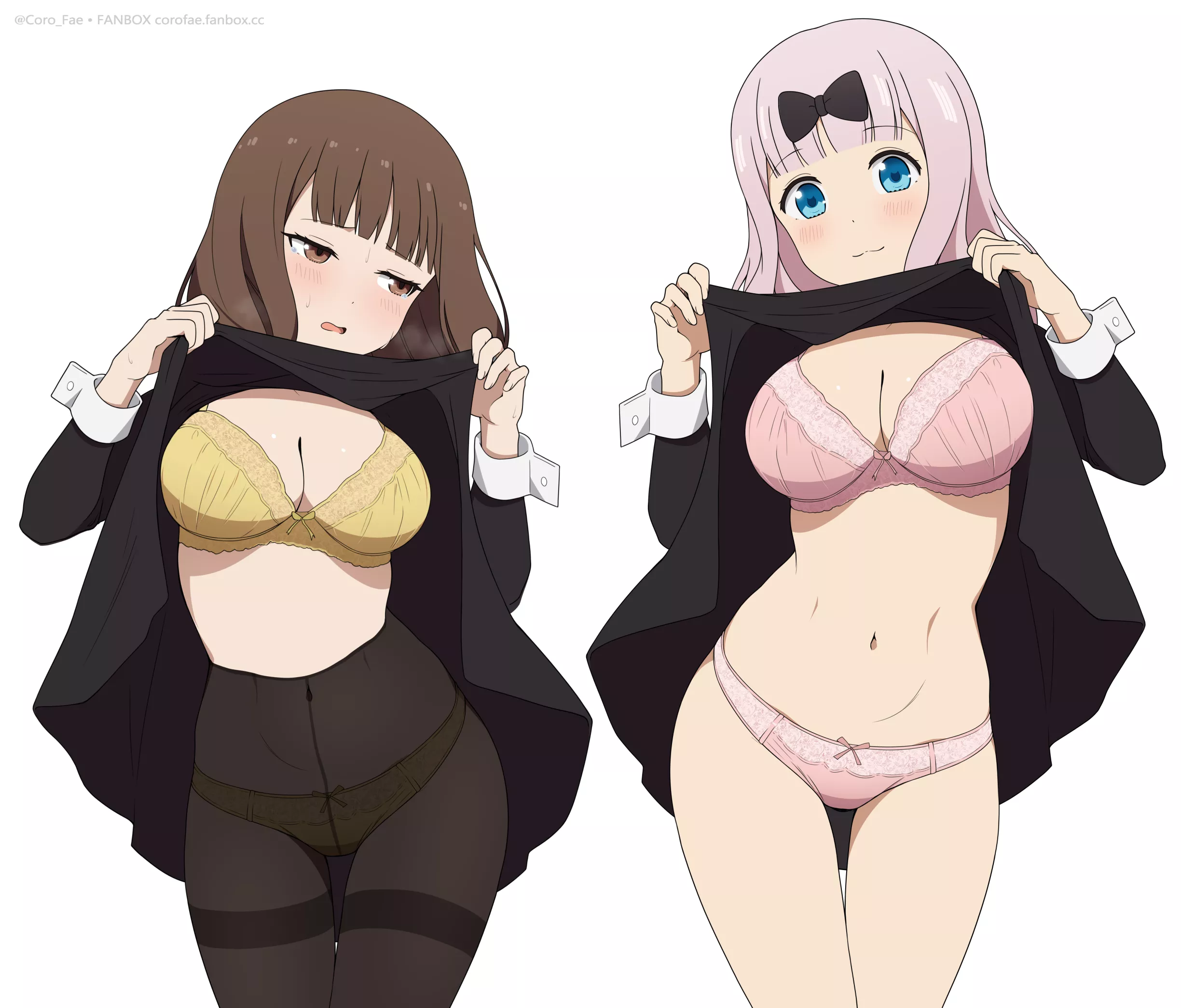 Miko And Chika Showing Off Their Bodies (Kaguya-Sama Love Is War)