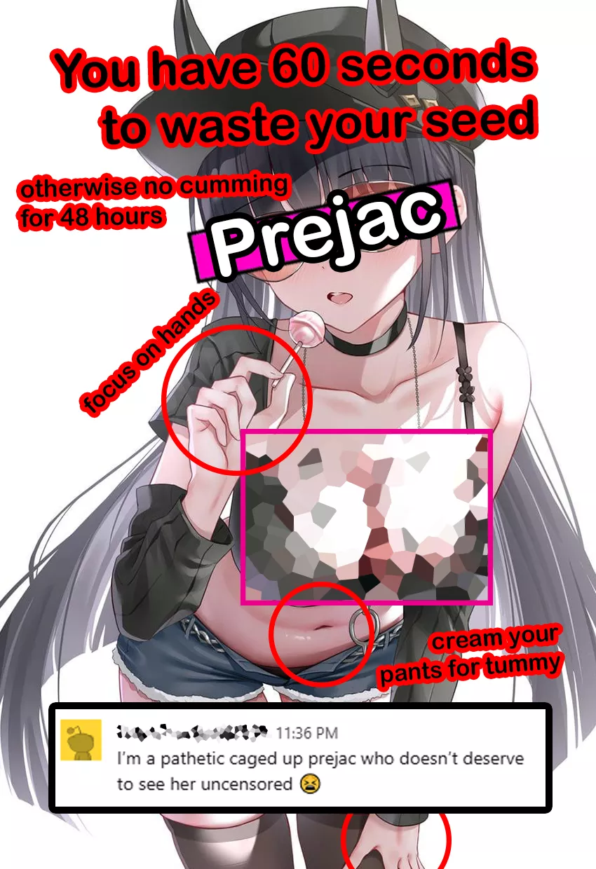 Once you're a prejac for censors, you'll cum in your pants at the sight of a real woman