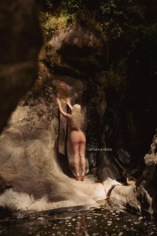 Spying on a river nymph…