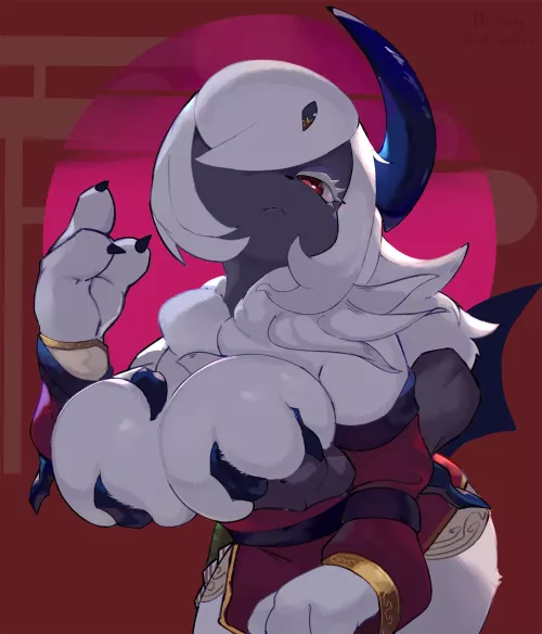 Absol’s sexy glare (HoneyCalamari)