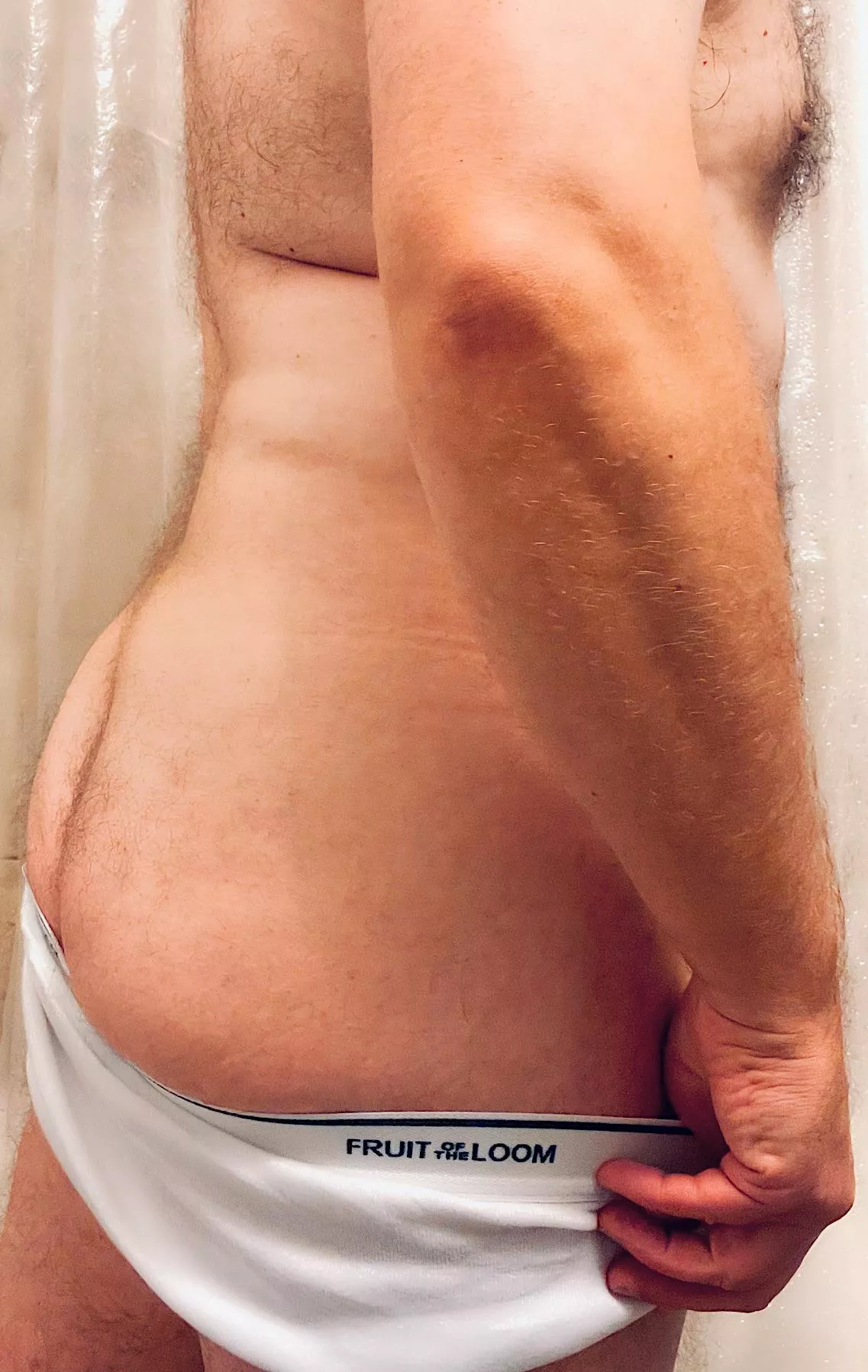 After garden work shower