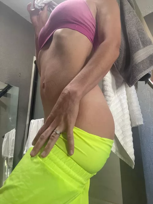 Another workout done! Time to get out of this and into the shower 