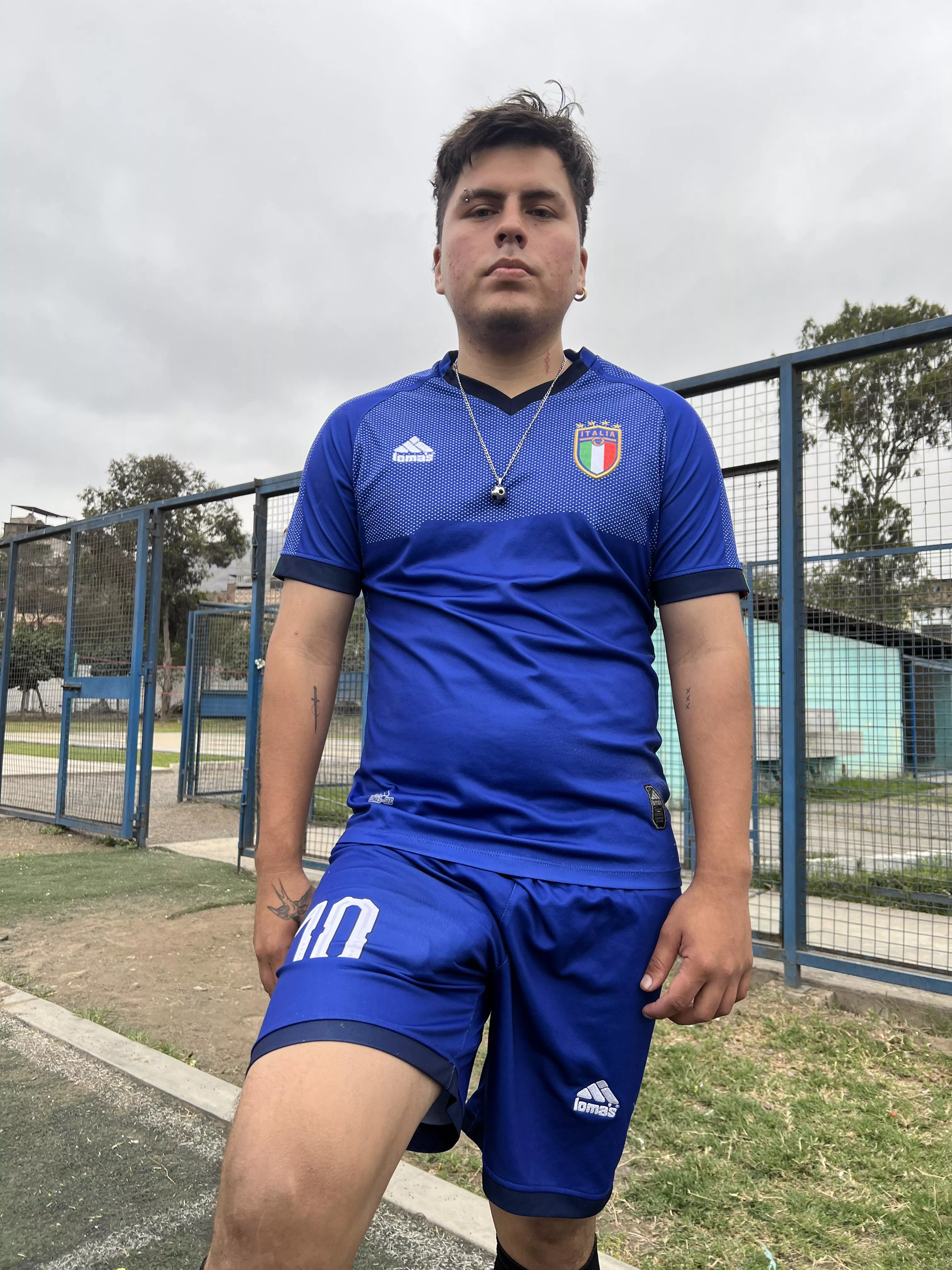 Any slut wanna fill their mouth with this thick bulge? Haha!