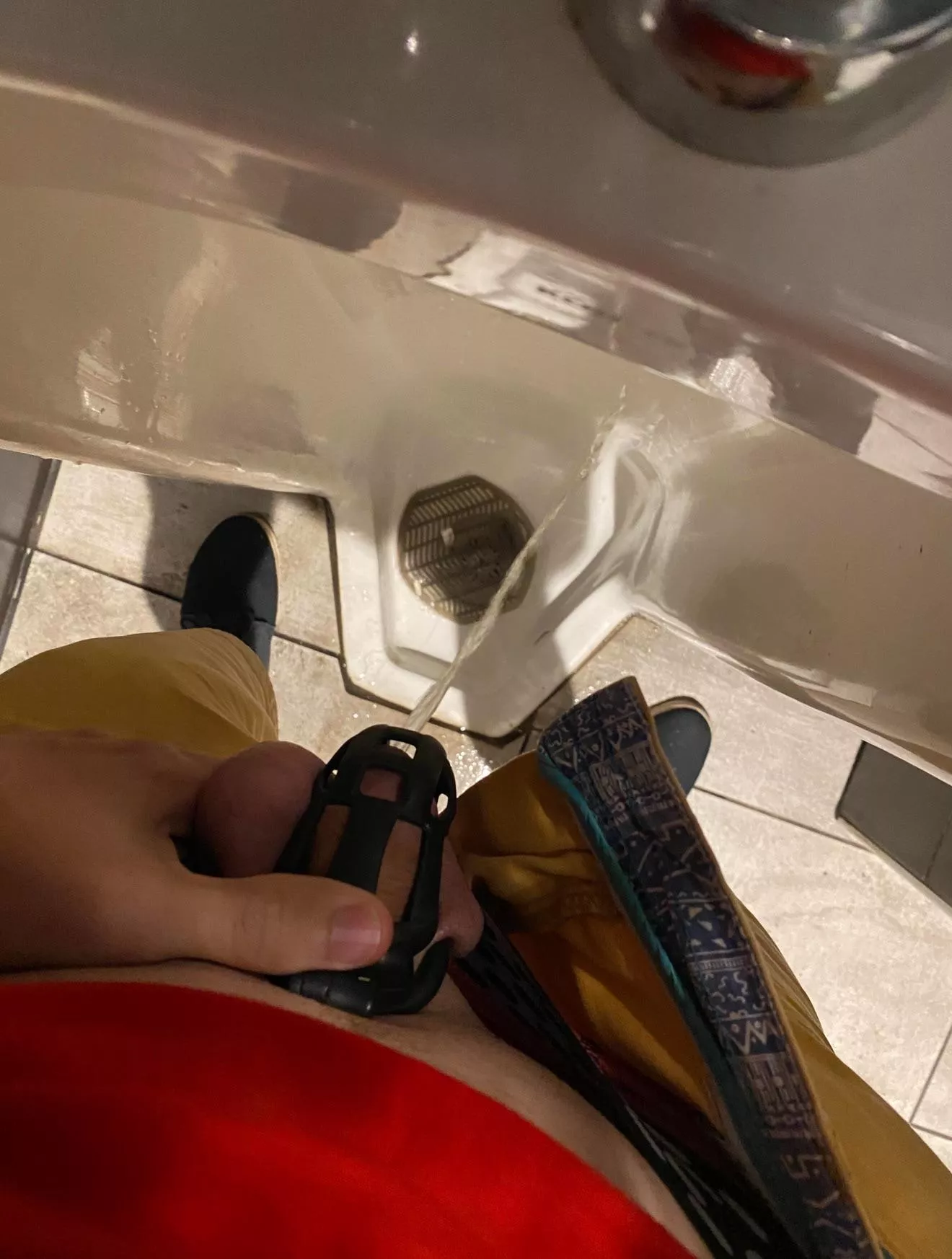 At a truck stop pissing next to someone. Pretty sure he saw me taking the picture. 