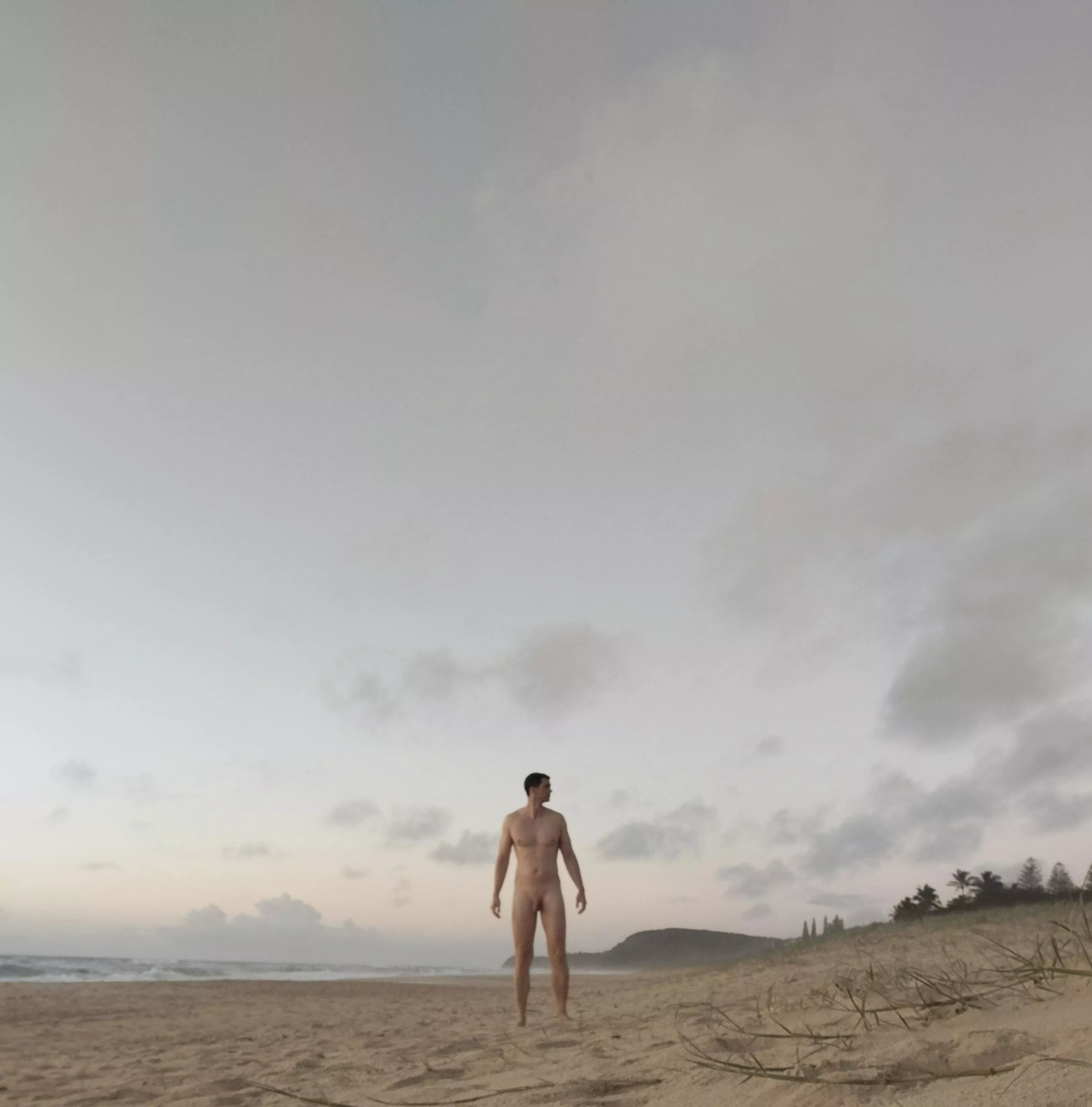 Beautiful empty beach for a morning swim