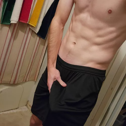 College boy going commando