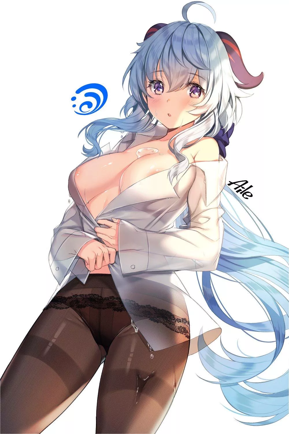 Daily Ganyu Lewdie #1048 Soaked