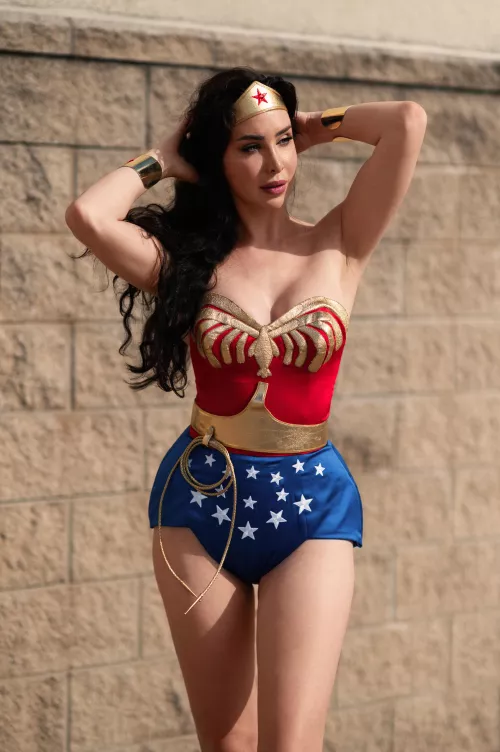 felt sexy in my Wonder Woman cosplay 