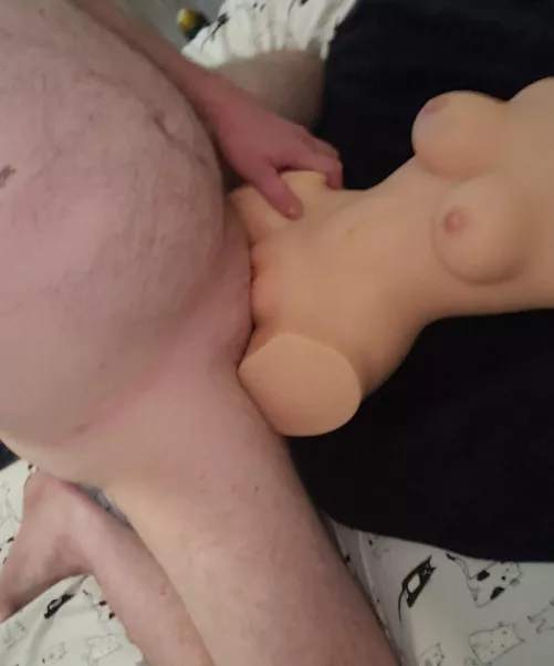 Had a buddy over and he wanted to watch me fuck his toy. He enjoyed watching. How about you?