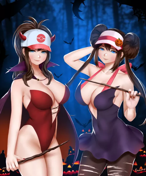 Halloween Rosa and Hilda