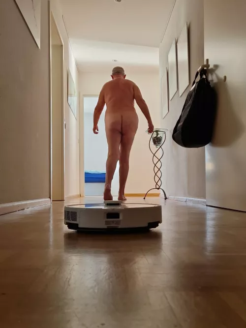 Help! My robot vacuum cleaner is following me!