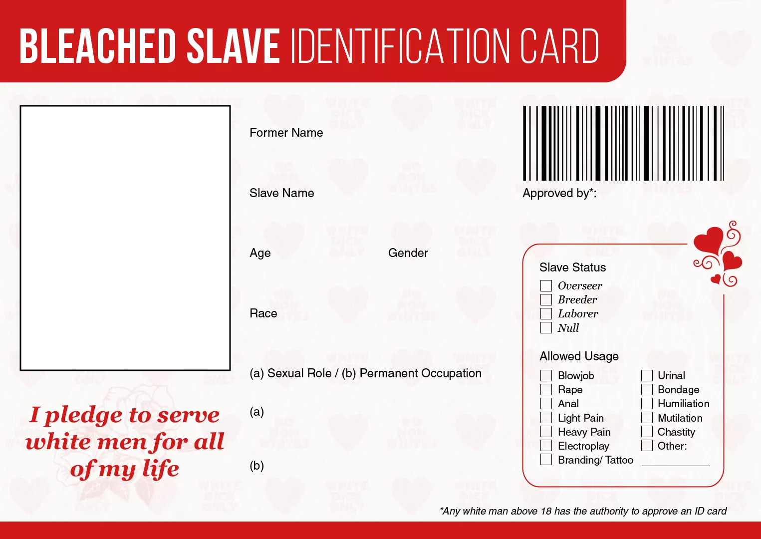 Here's the Bleached ID Card template