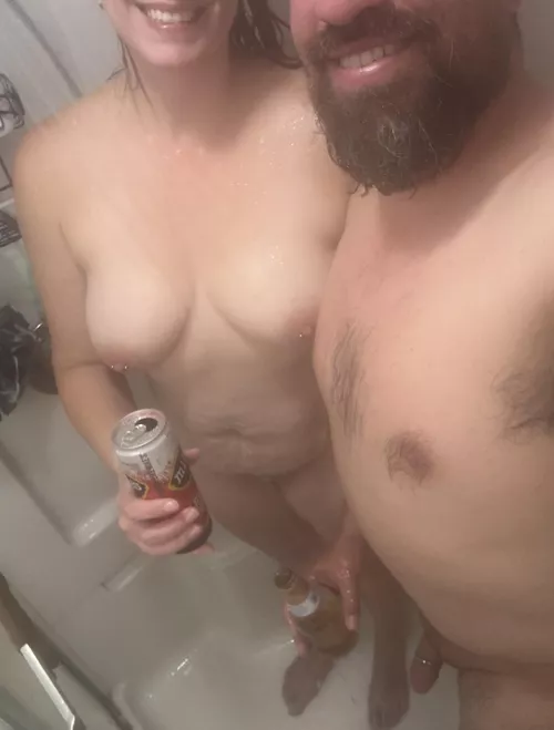 Hot steamy shower beer!