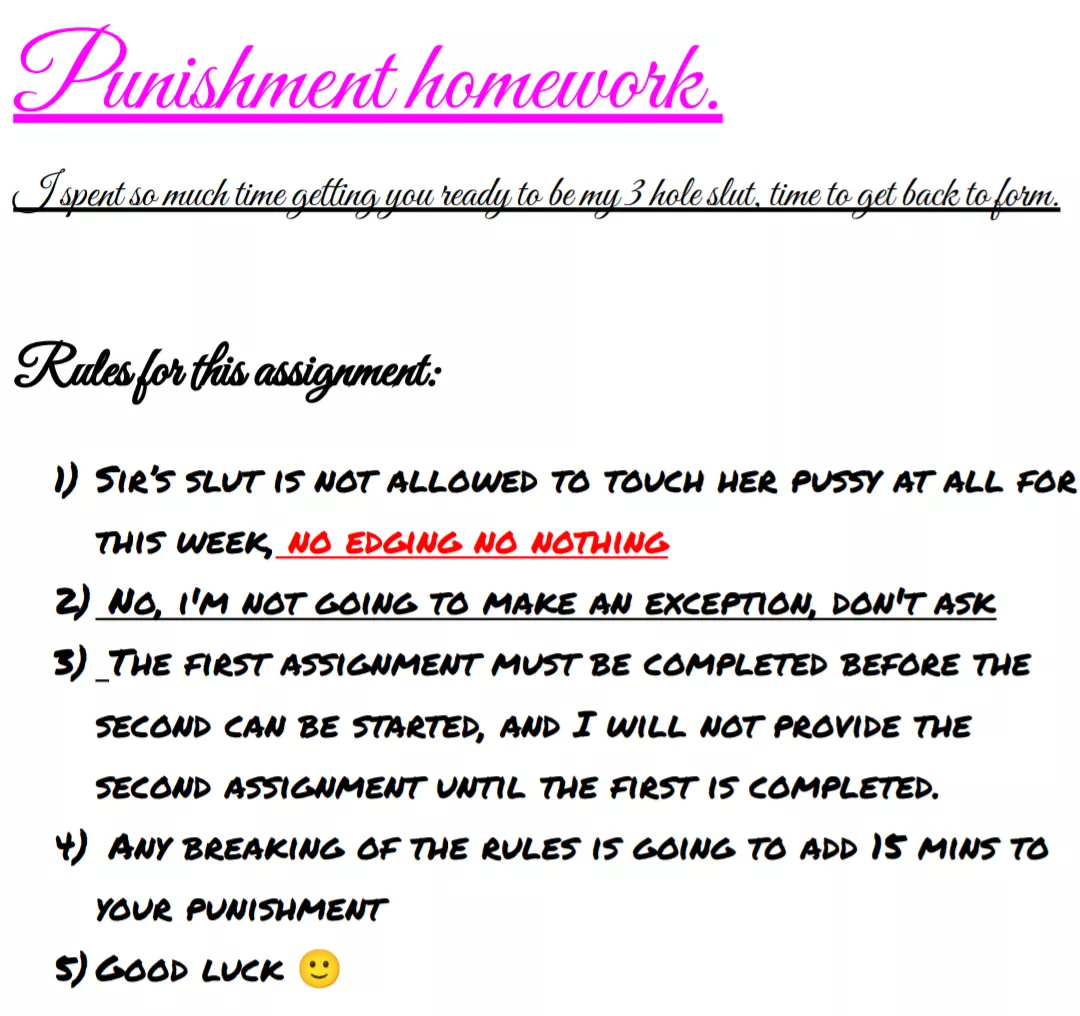 I have to do HOMEWORK for my PUNISHMENT?!