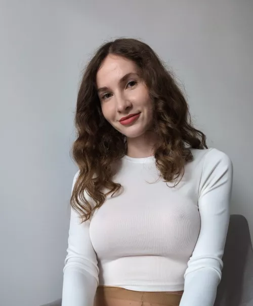 I love wearing white blouses