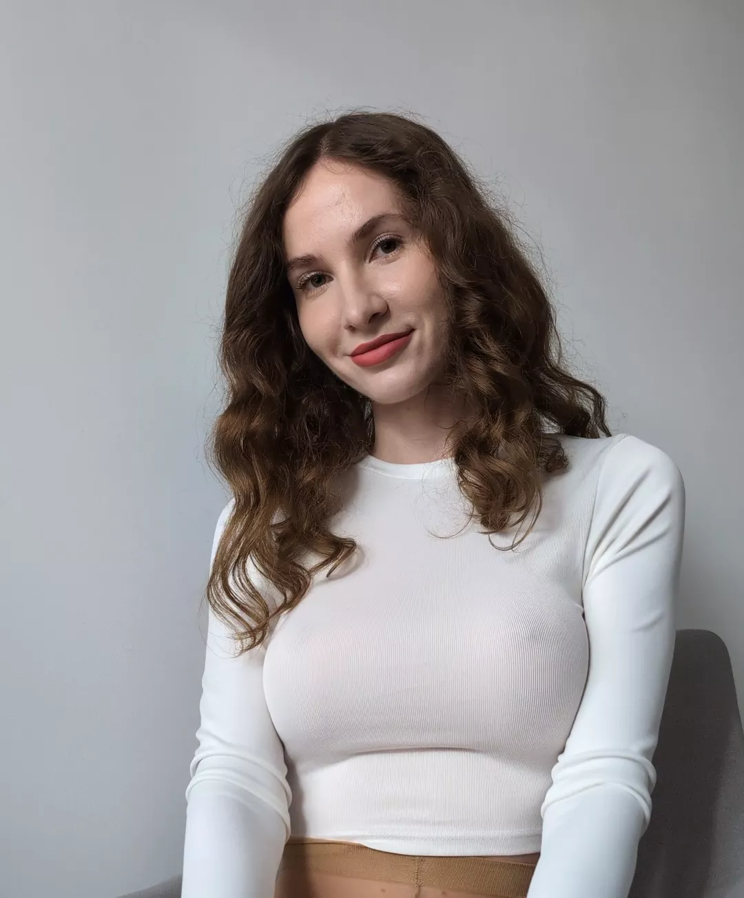 I love wearing white blouses