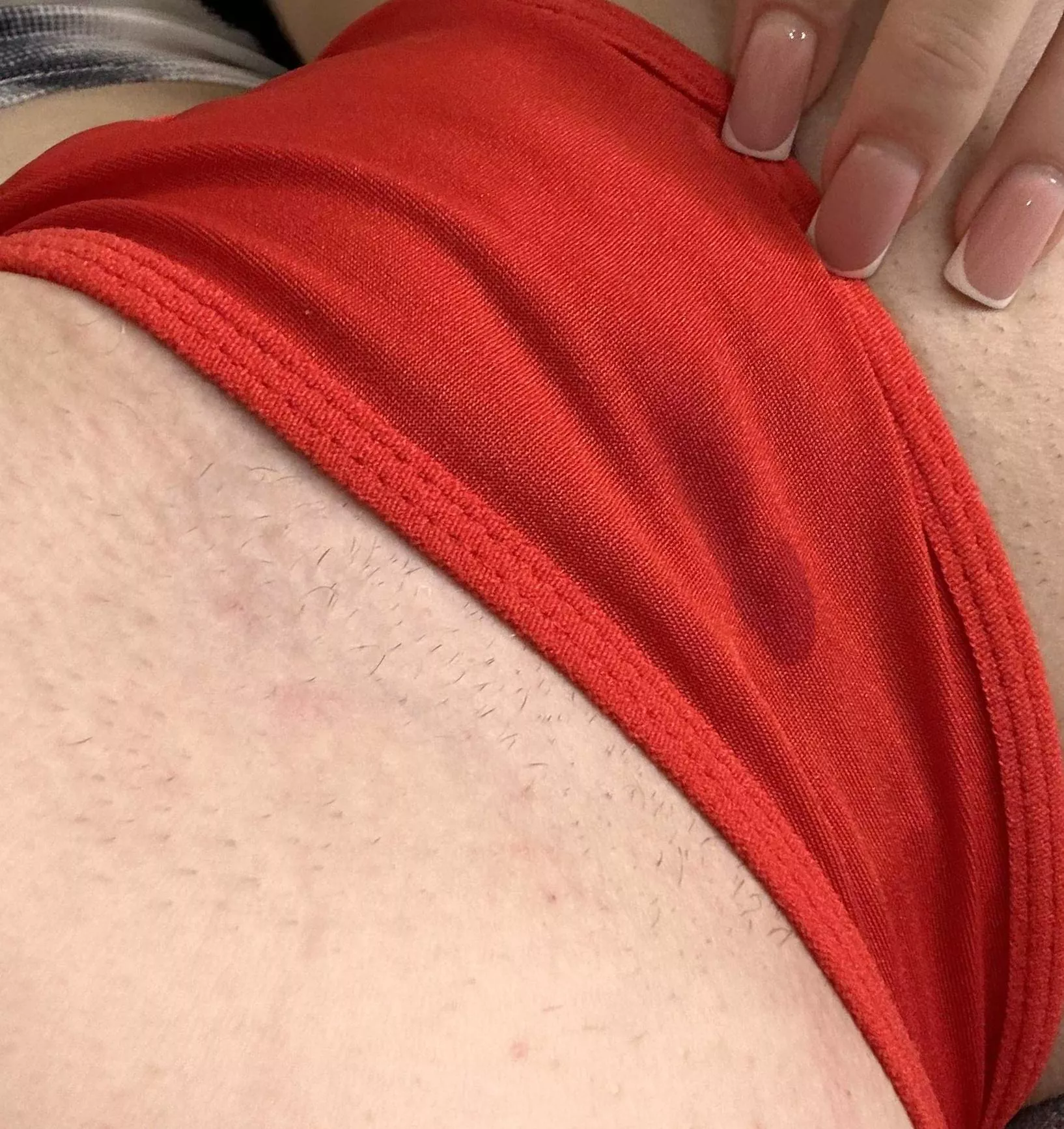 I'm in red lingerie for you tonight