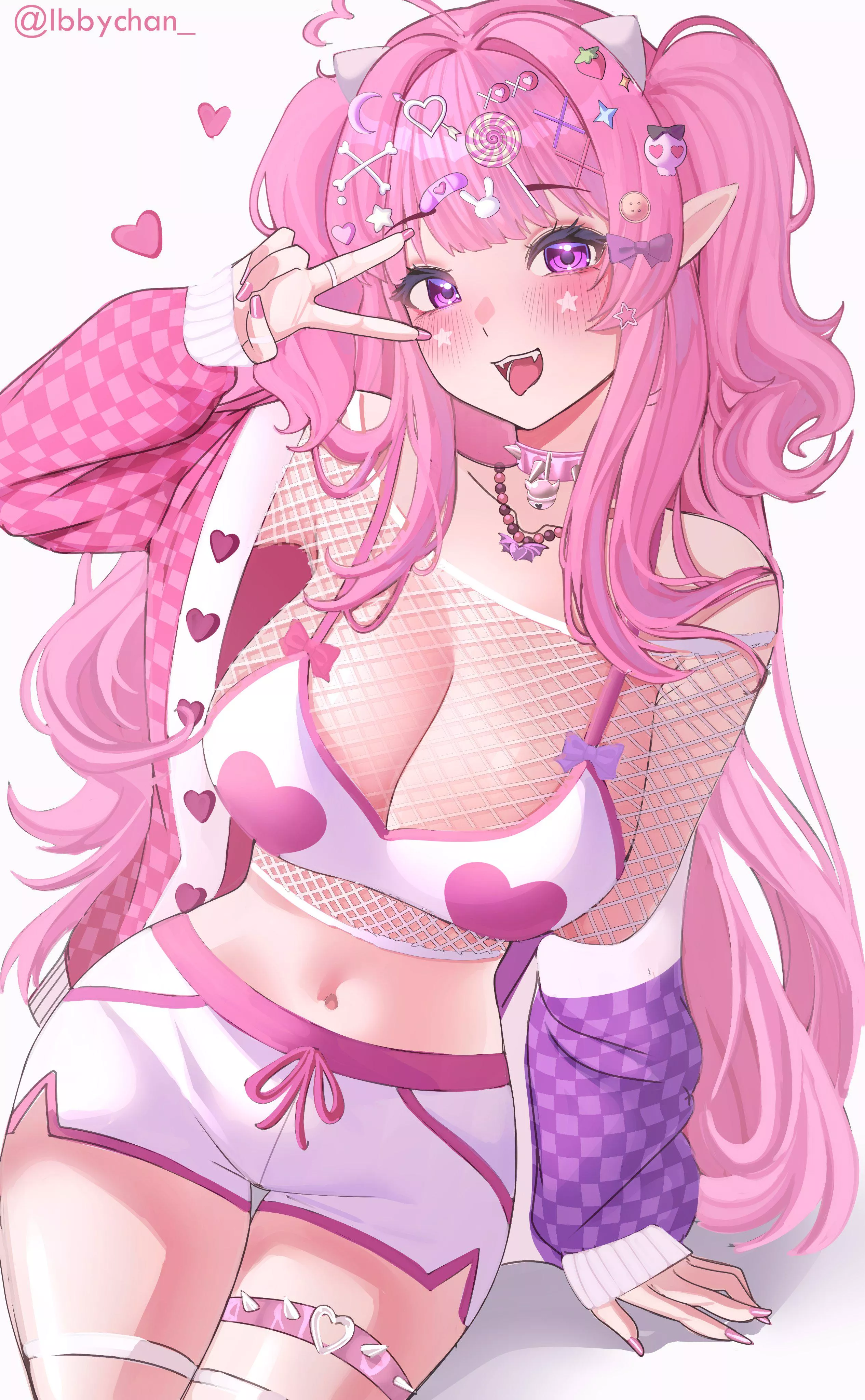 [Ironmouse] Fishnet top mousey (ibbychan)