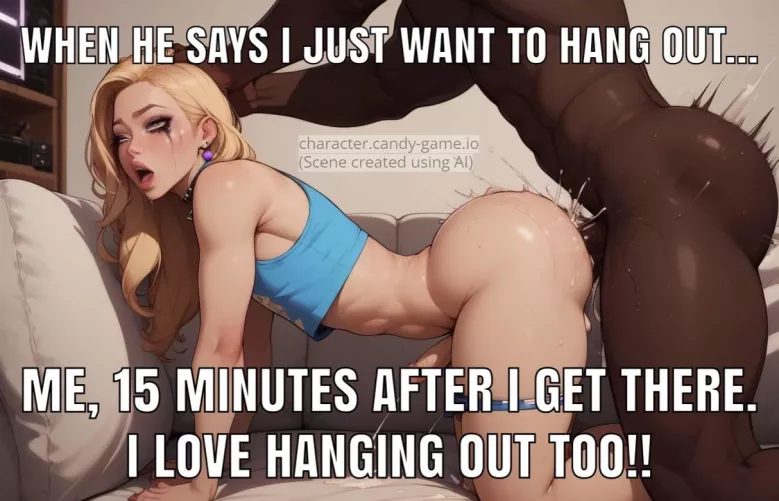 It is only natural to “hang out” in this position.