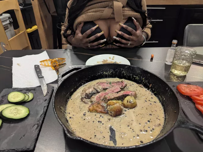 Jamaican Cream Sauce Spiced Ribeye 