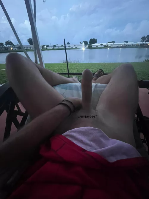 Just enjoying the backyard