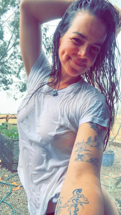 Just the right amount of rain 💦😉