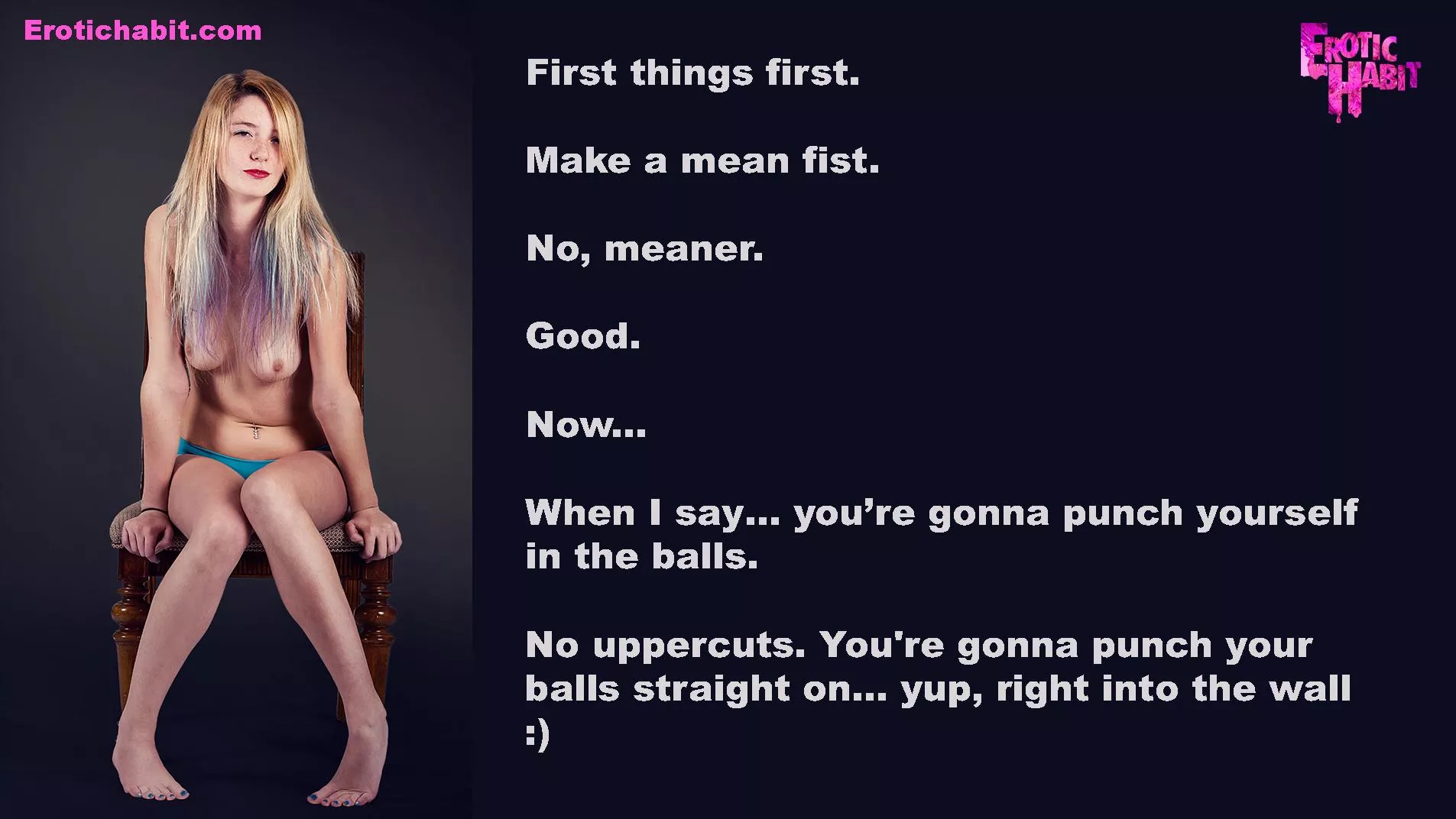 Kristen's Ballbusting Instruction 😈🍒