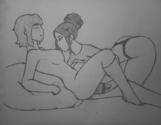 Licking her boob [original]