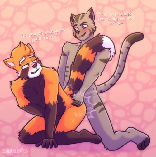 Mars finally getting his turn with dad~ (Art by me) [MM]