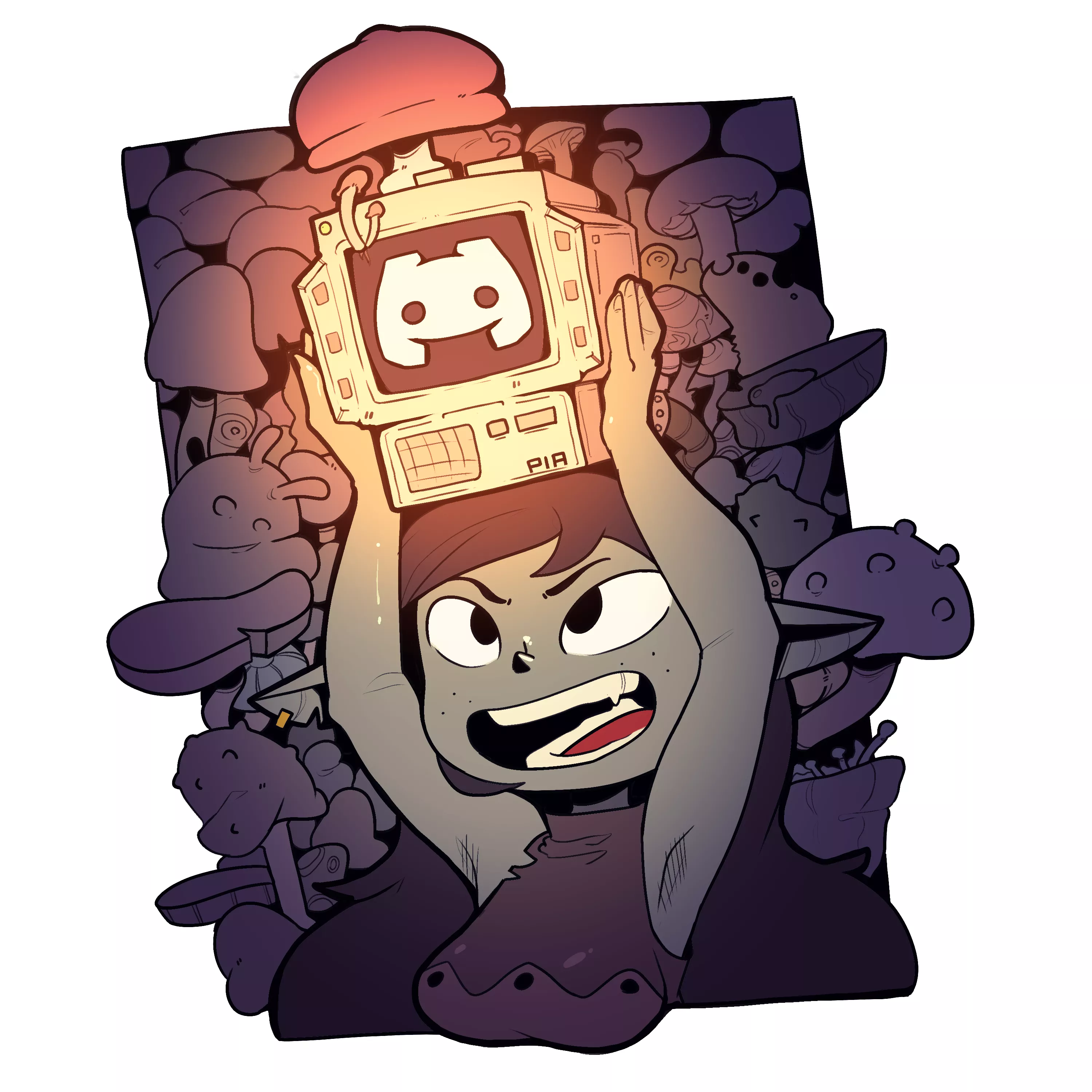 Masha found an old PC (By me)