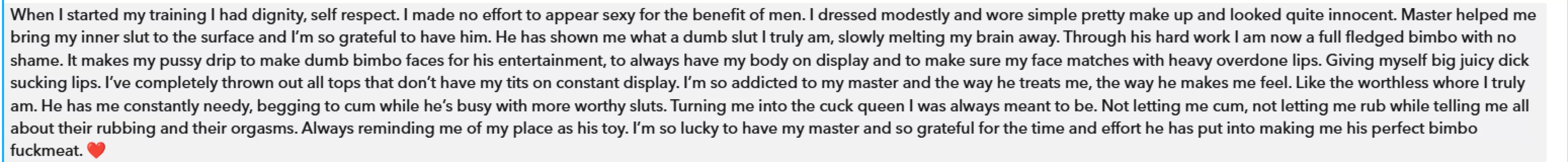 Meet sadist therapist's good girl. She wrote a nice little para to introduce you all to her. She is reading comments. 