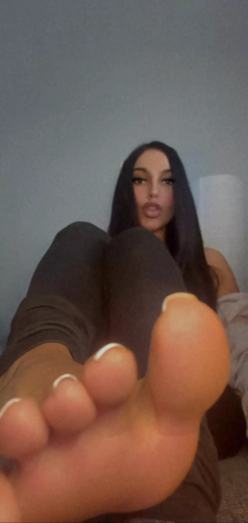 My feet are bigger than your small pp.