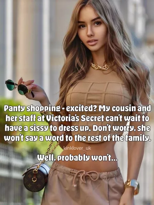 New underwear AND humiliation included - the perfect shopping trip.