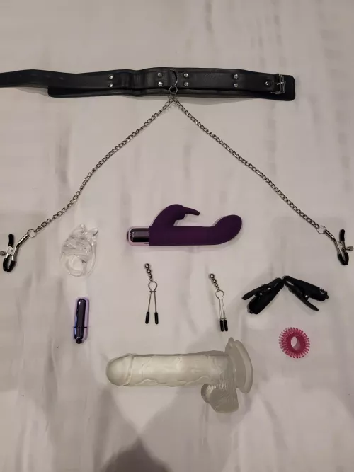 Our little arsenal for tonight's mischief 😈