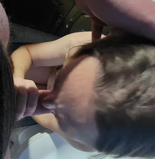 Our usual pre-shower activities