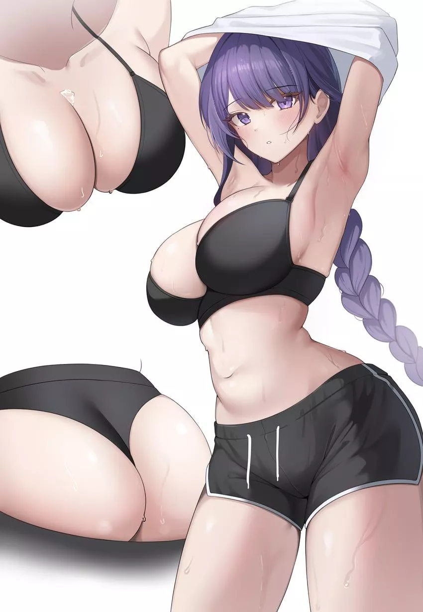 Raiden Shogun at the Gym [Genshin Impact]