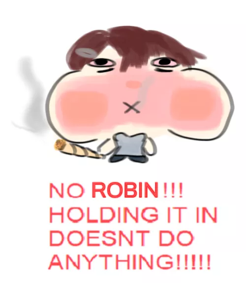 Robin hitting the joint