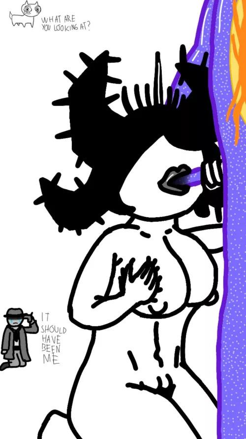 SCP-2747 sucking SCP-3812's cock