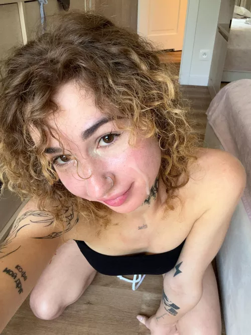 selfies with cum on my face after sucking my neighbor's dick for an hour