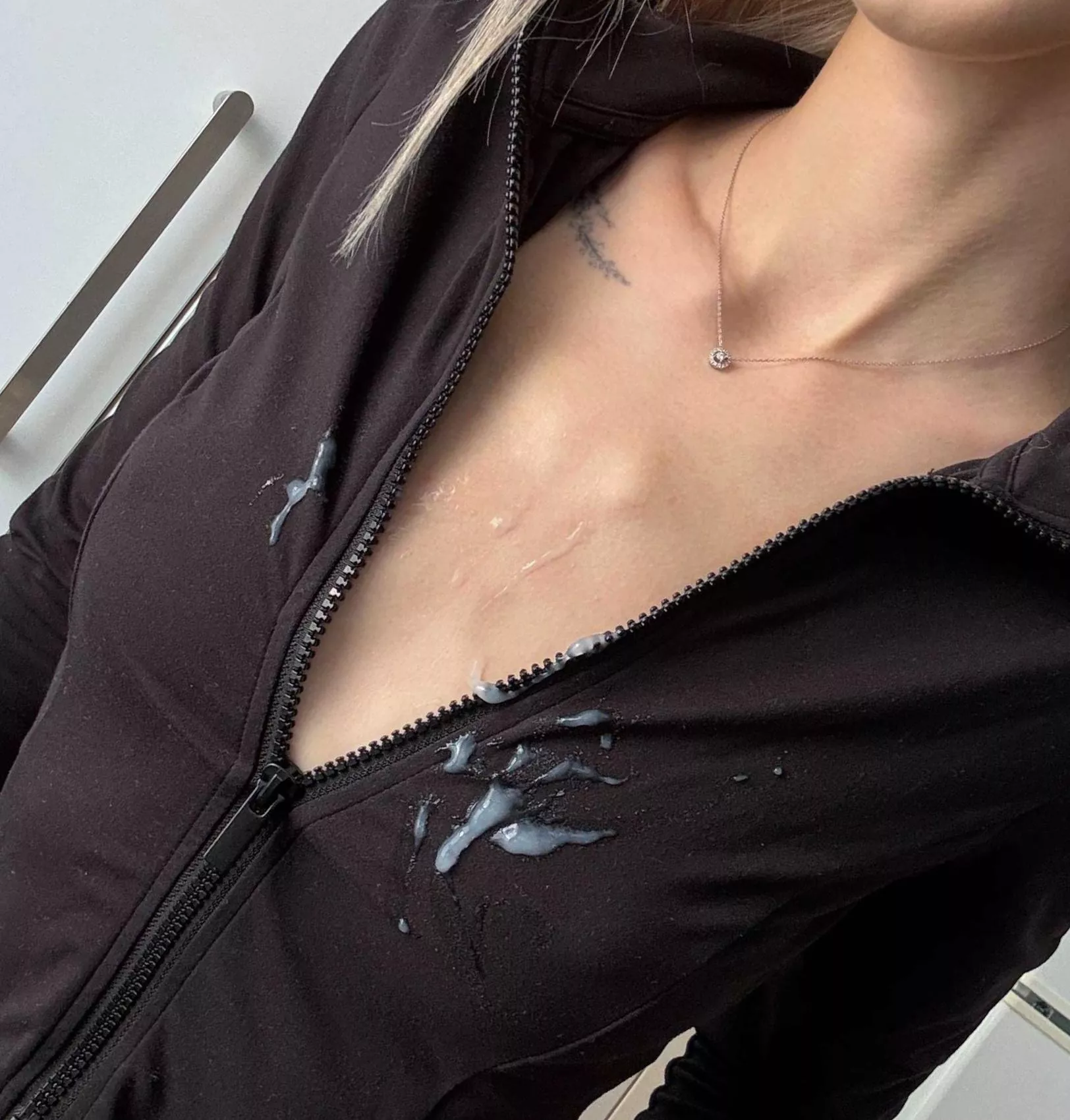 Semen on my clothes doesn't probably turn me on