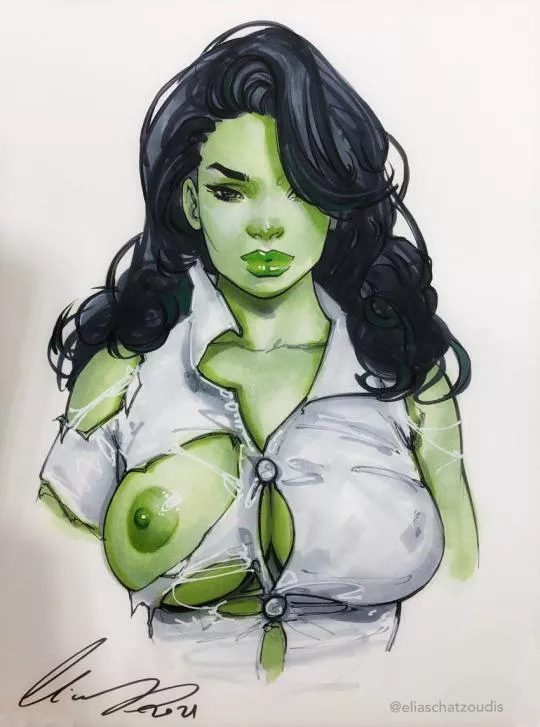 She-Hulk by Elias Chatzoudis
