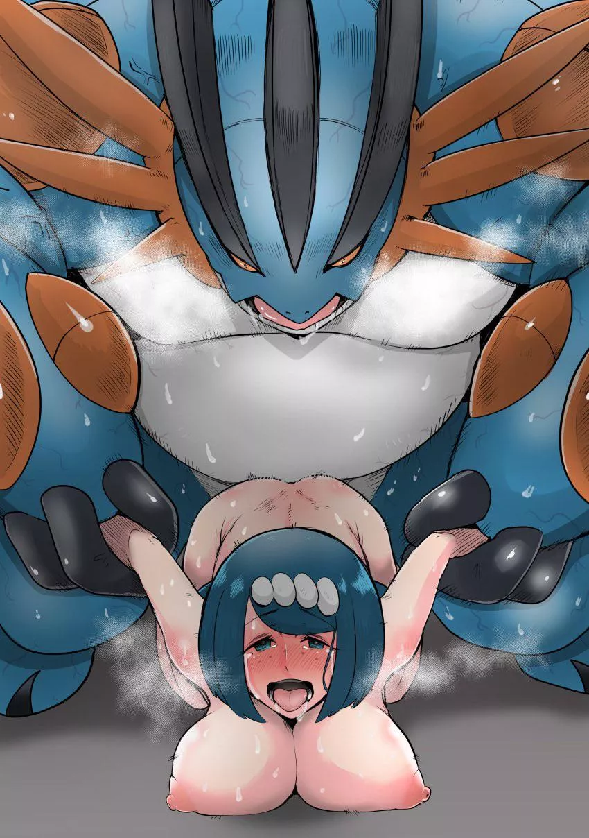 Swampert training his partner~ (Chouku tetsushitsuiwa)