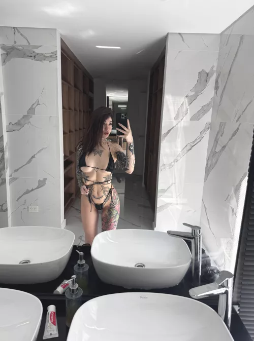 the bikini stays on when you bang me