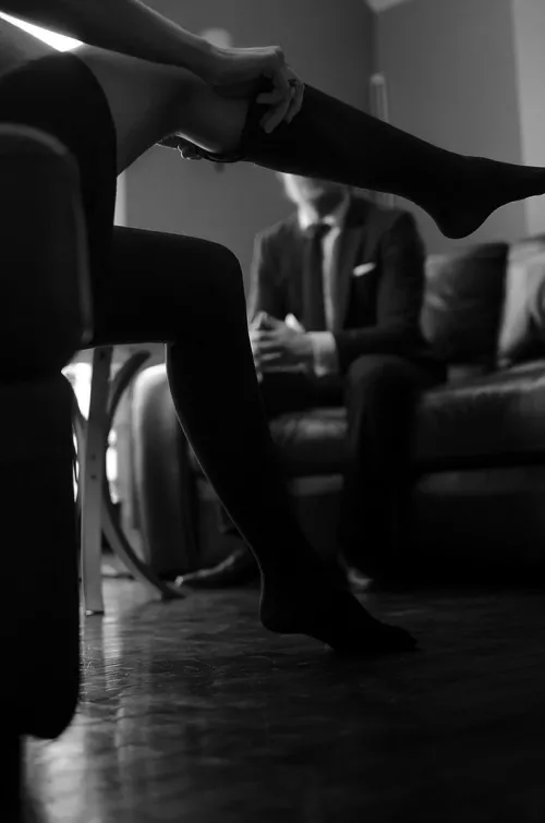 There is a beauty and intimacy in letting him watch me dress and play and I enjoy setting the scene. He's quiet, compliant, attentive and present.